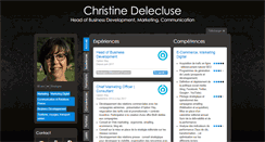 Desktop Screenshot of christine-delecluse.com