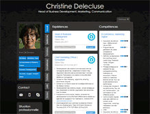 Tablet Screenshot of christine-delecluse.com